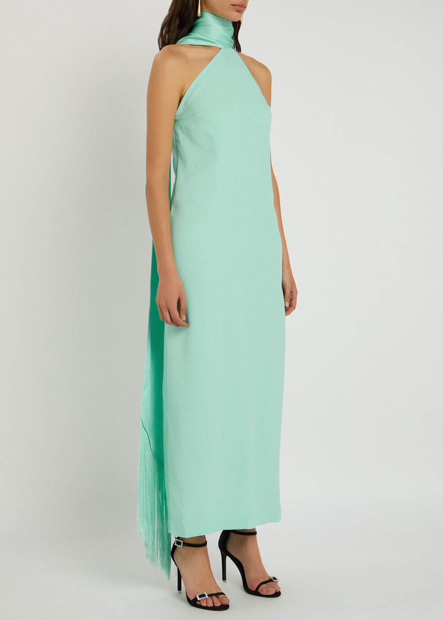Taller Marmo Kempner Crepe Maxi Dress