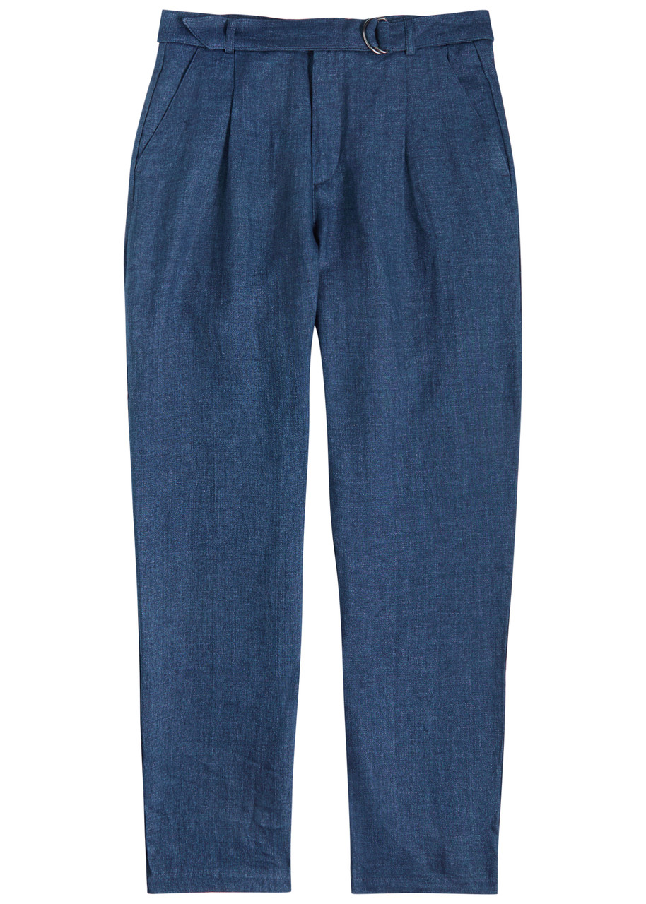 Oliver Spencer Belted Linen Trousers