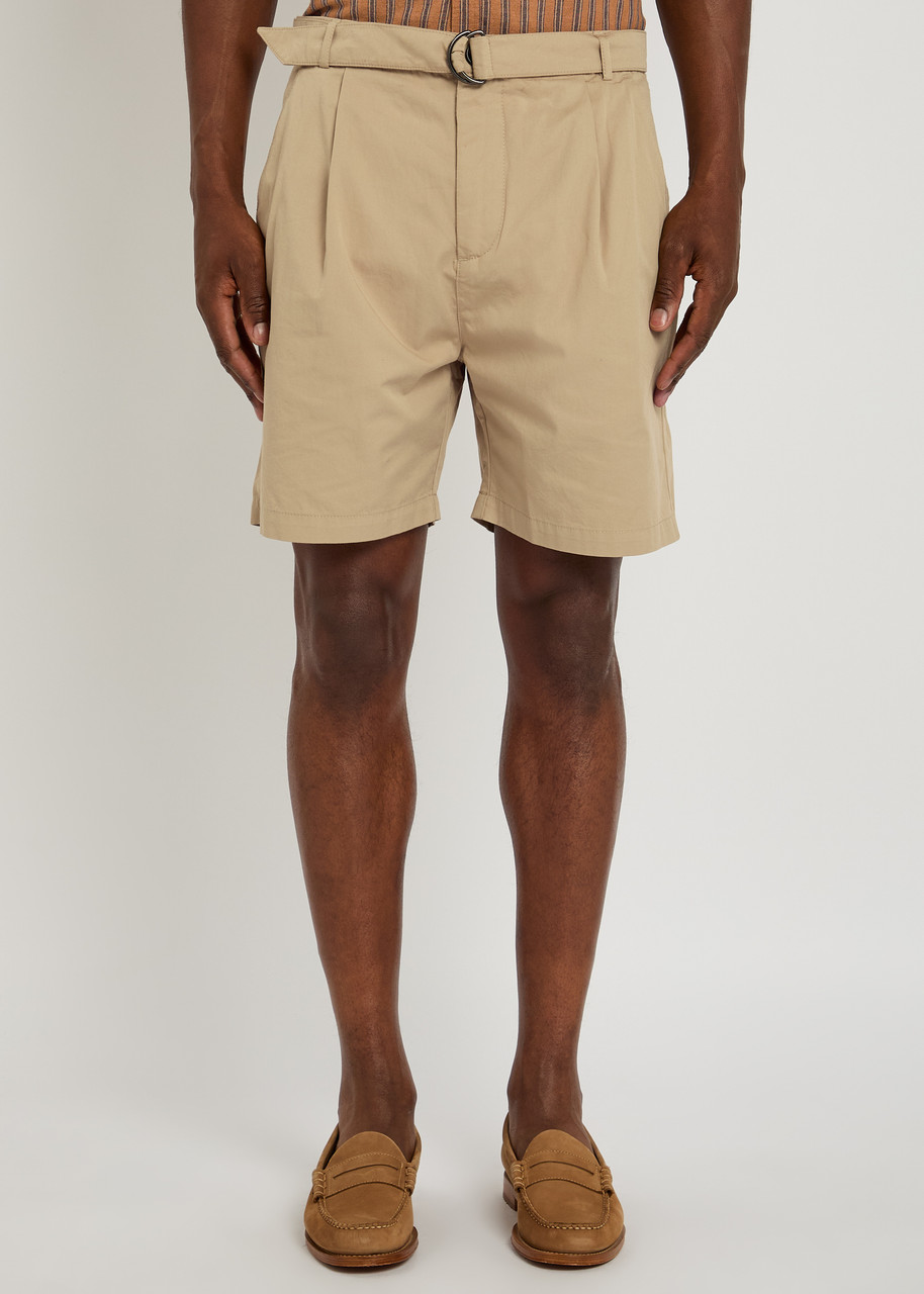 Oliver Spencer Belted Cotton Shorts