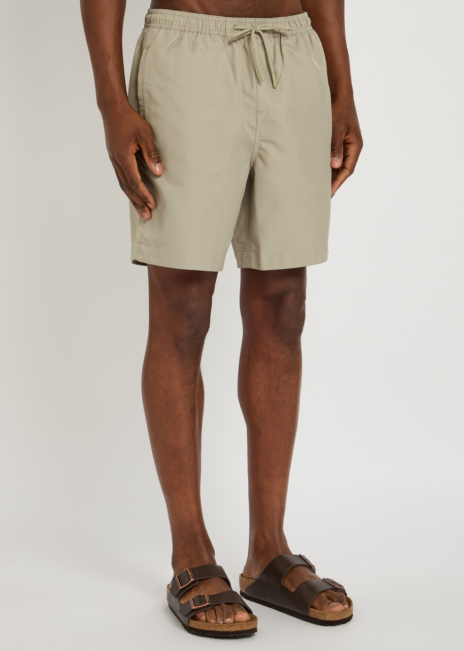 Fred Perry Logo-embroidered Shell Swim Shorts
