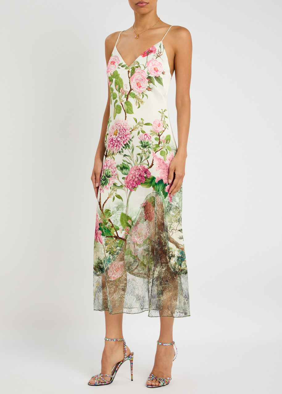 Alice And Olivia Alice + Olivia Printed Midi Dress
