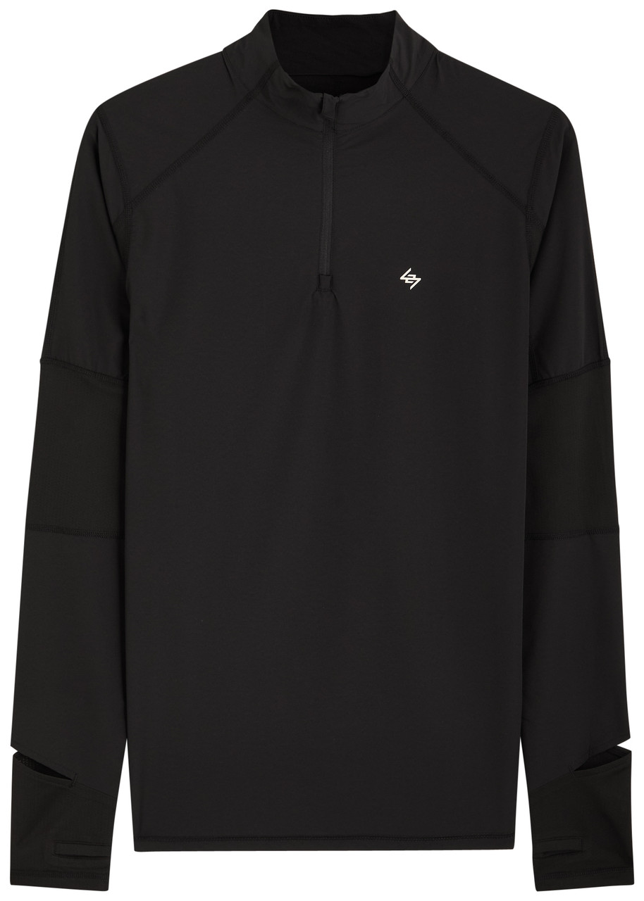 Represent 247 Run Quarter Zip Stretch-jersey Jacket