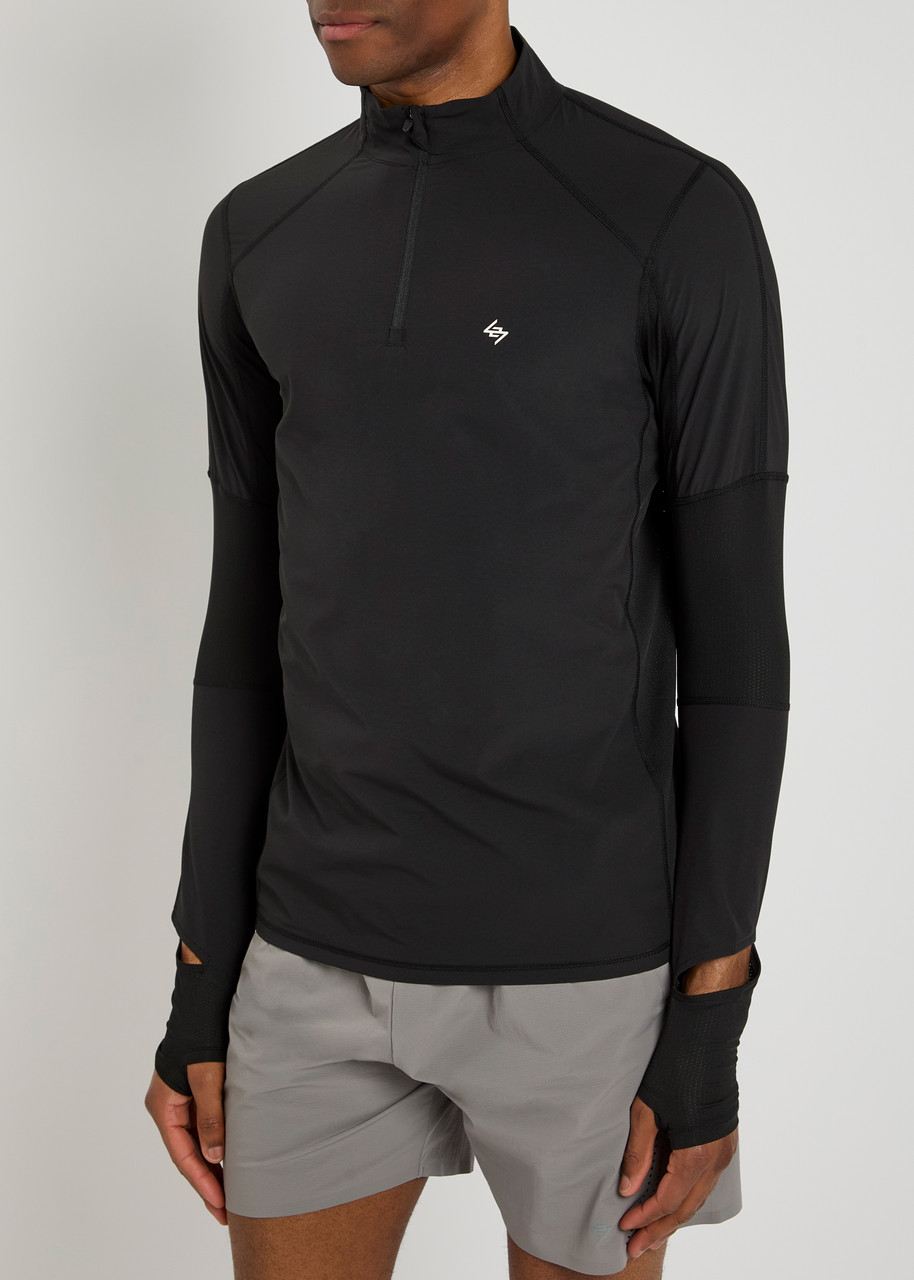 Represent 247 Run Quarter Zip Stretch-jersey Jacket