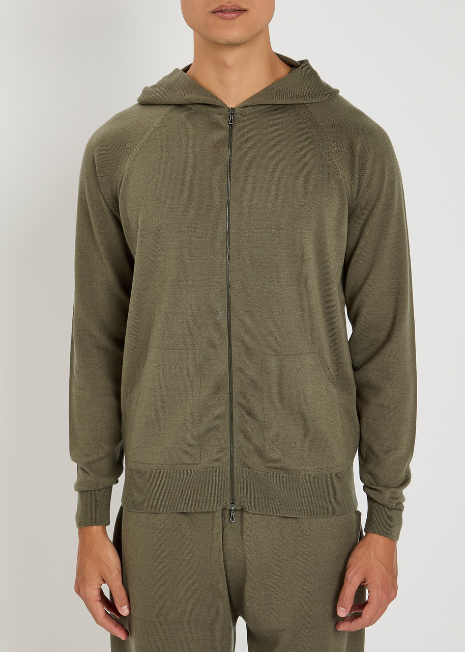 John Smedley Carty Hooded Wool Sweatshirt