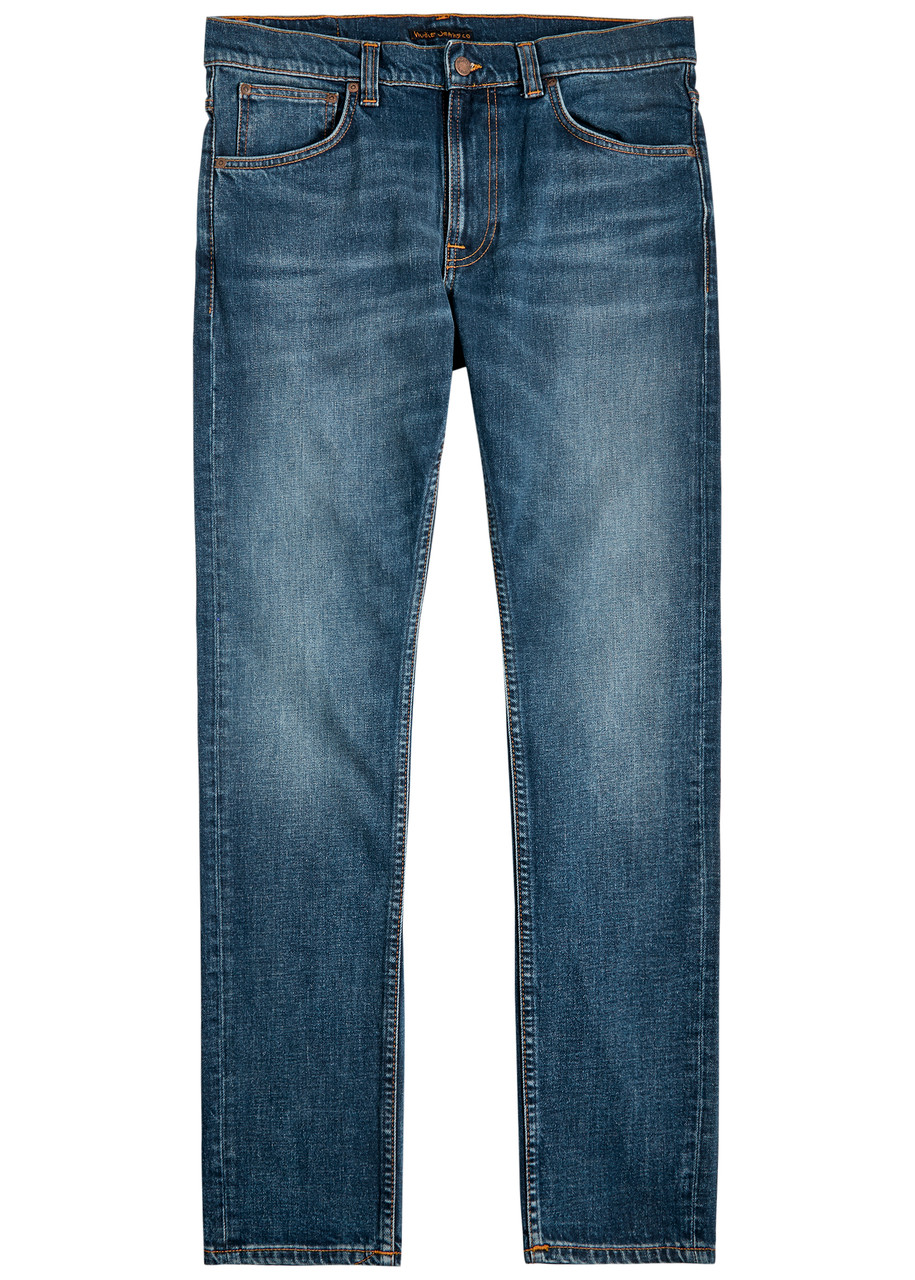Nudie Jeans Lean Dean Slim-leg Jeans - Blue - 34 (W34 / L)