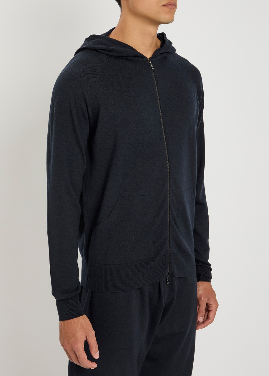 John Smedley Carty Hooded Wool Sweatshirt
