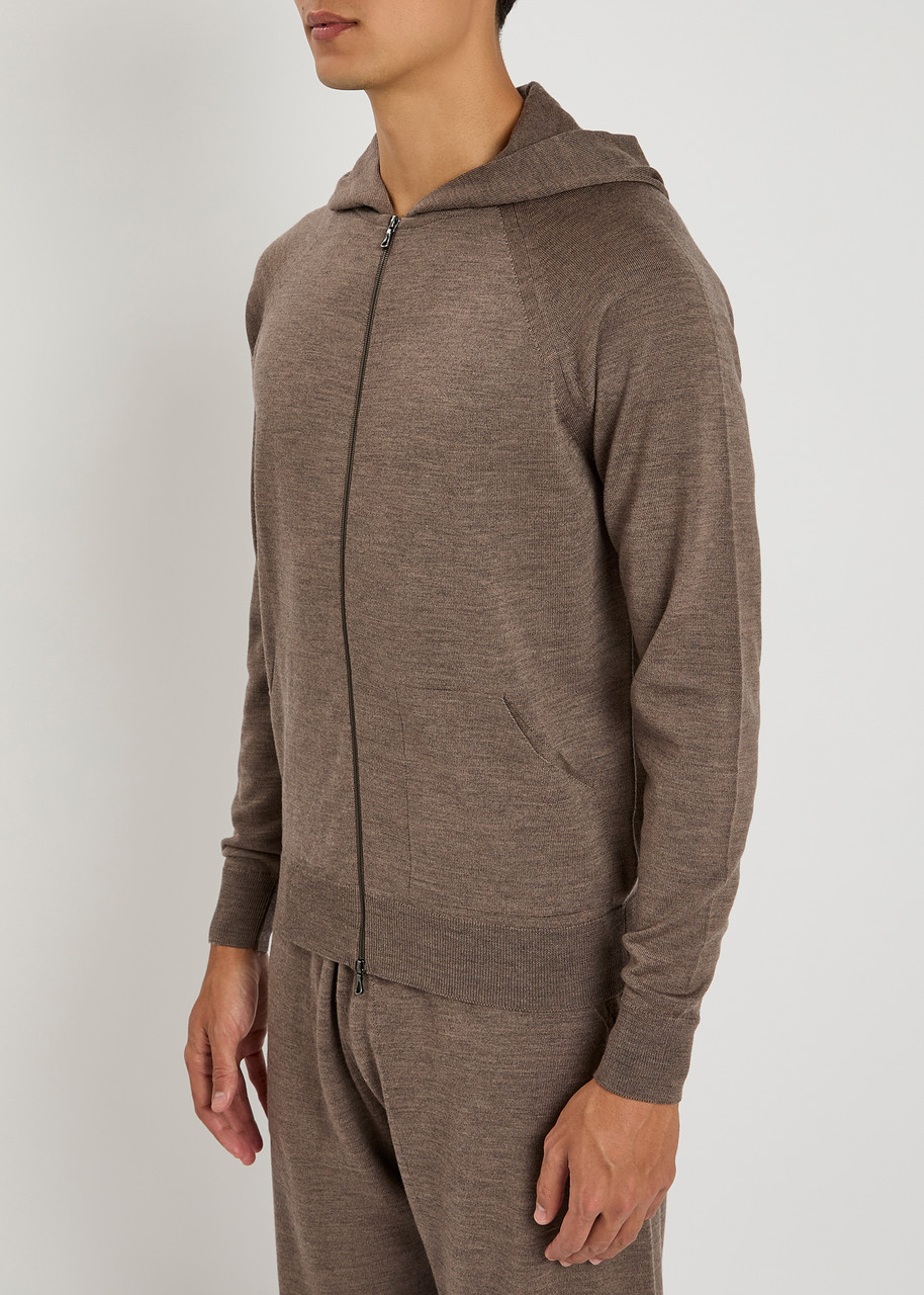 John Smedley Carty Hooded Wool Sweatshirt