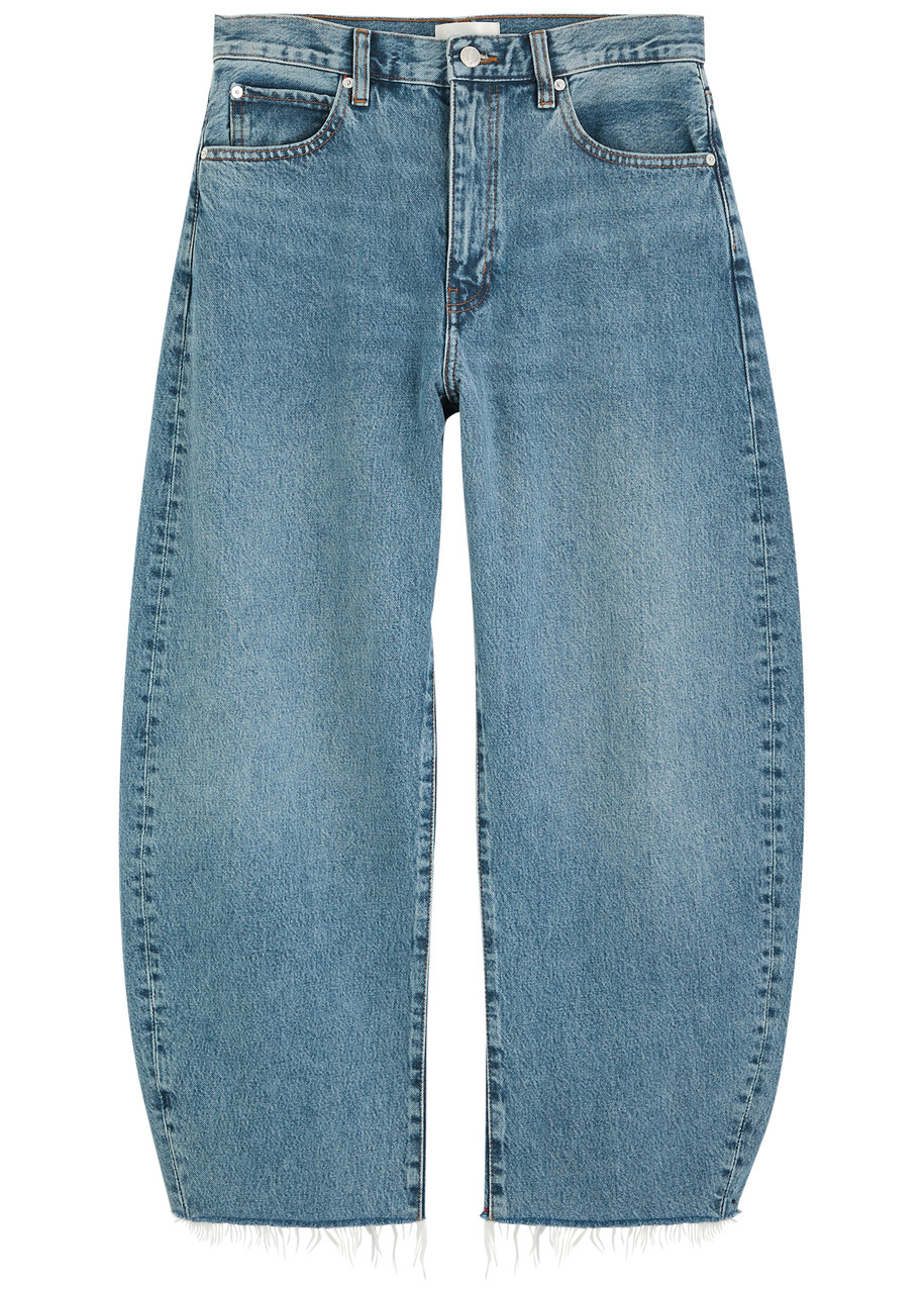 Frame The Bubble Crop Barrel-leg Jeans