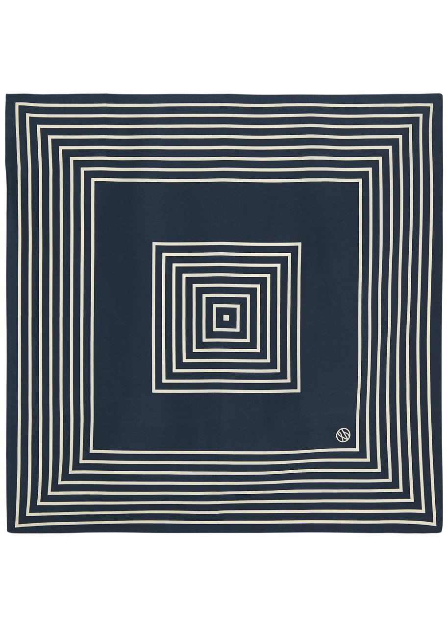 Le Scarf Striped-print Silk Scarf