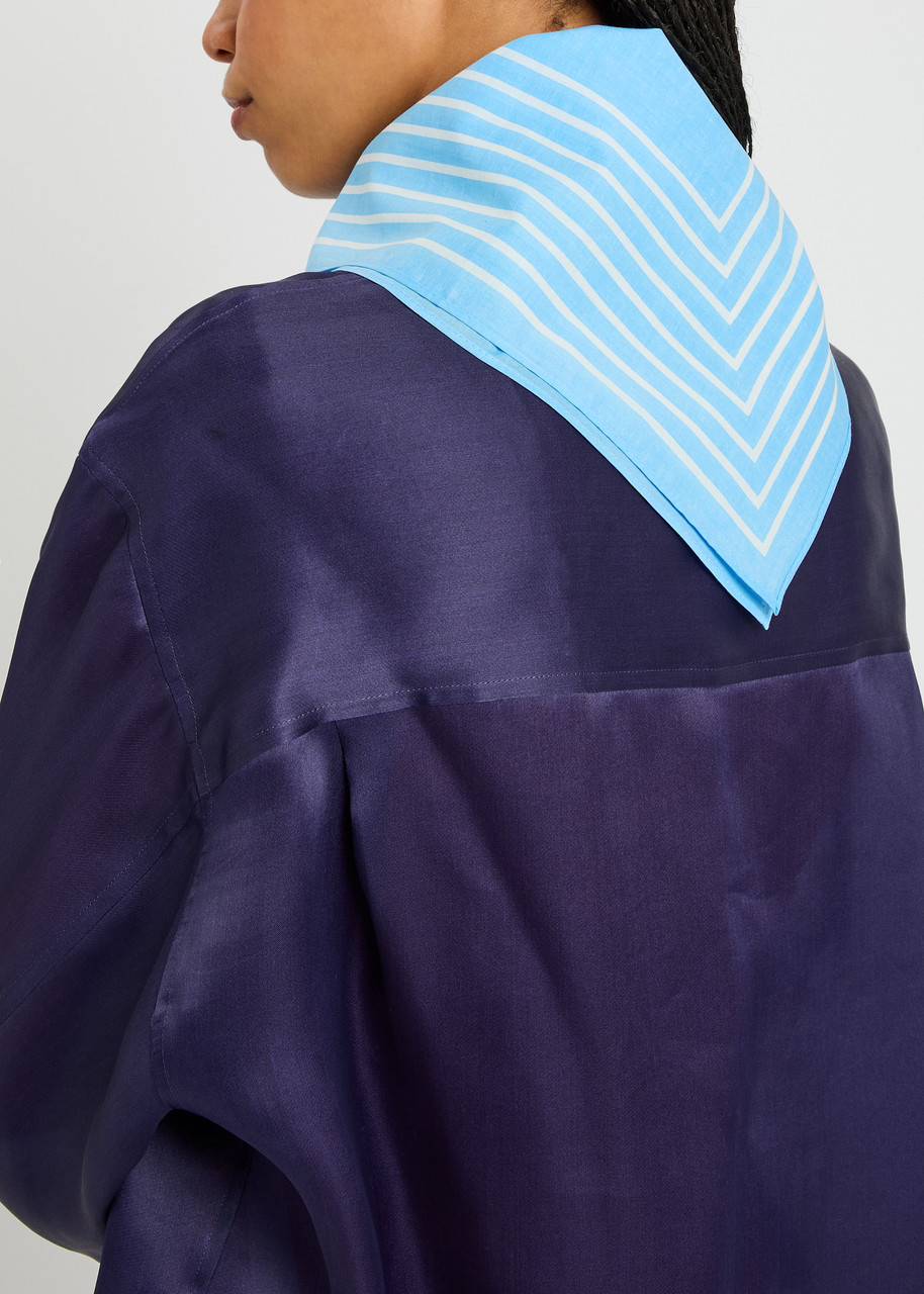 Le Scarf Striped-print Cotton Scarf