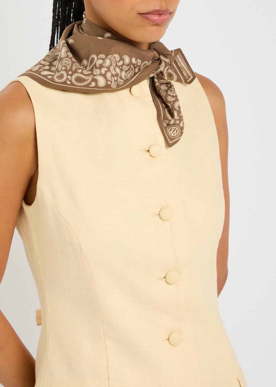 Le Scarf Paisley-print Cotton Scarf