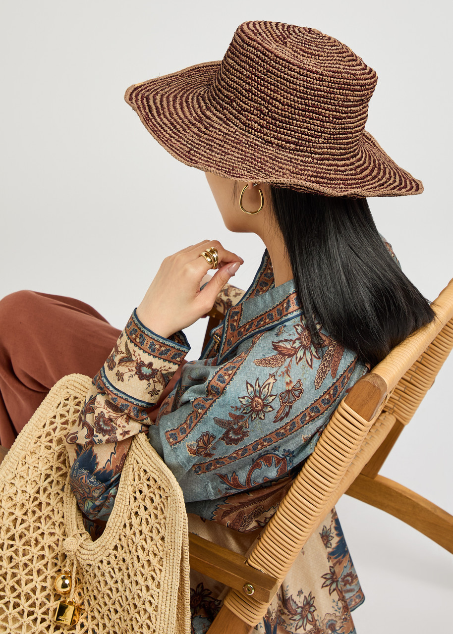 Sensi Studio Moldeable Crochet Straw Hat