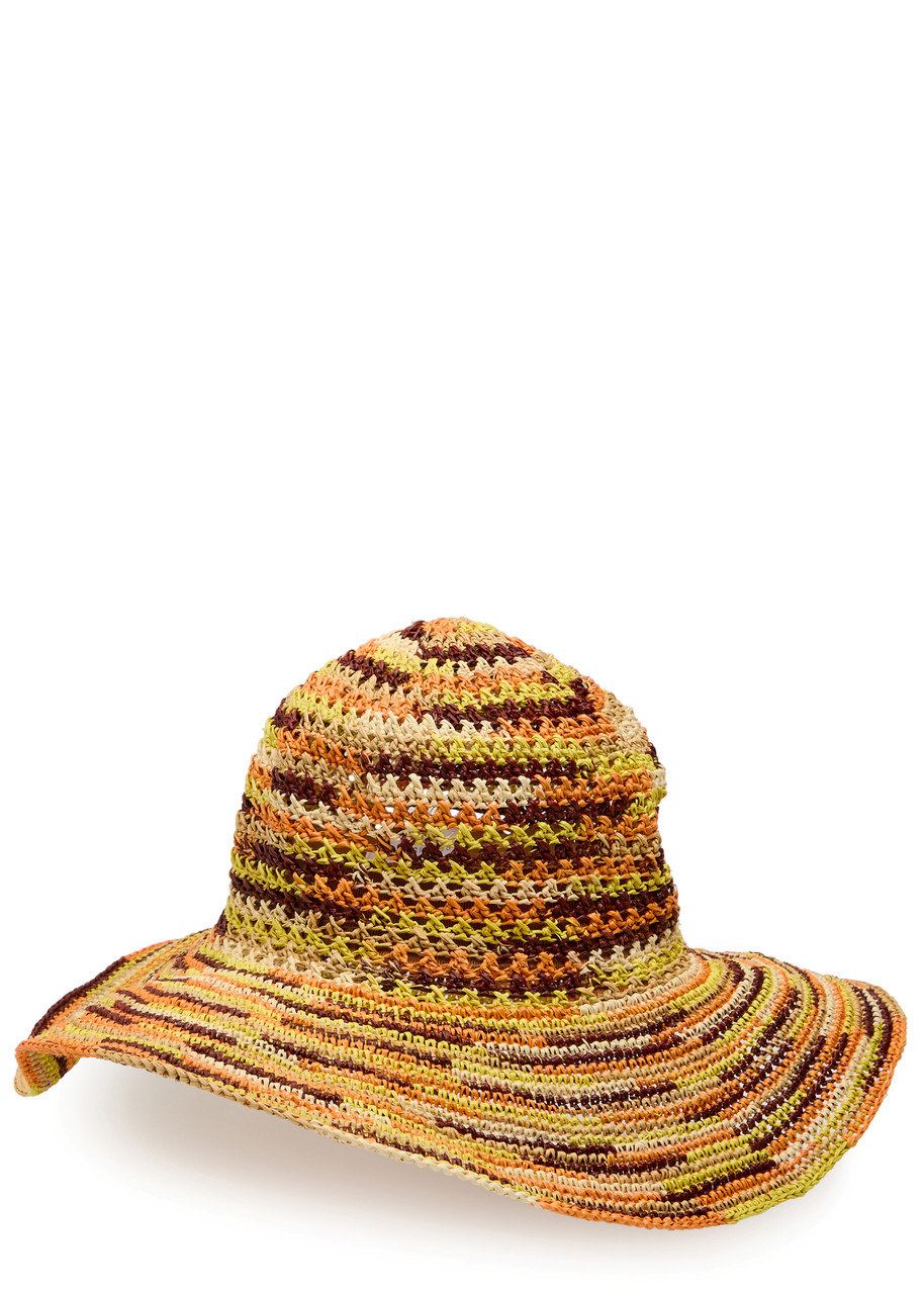 Sensi Studio Hippie Fiesta Straw sun hat - Multicoloured