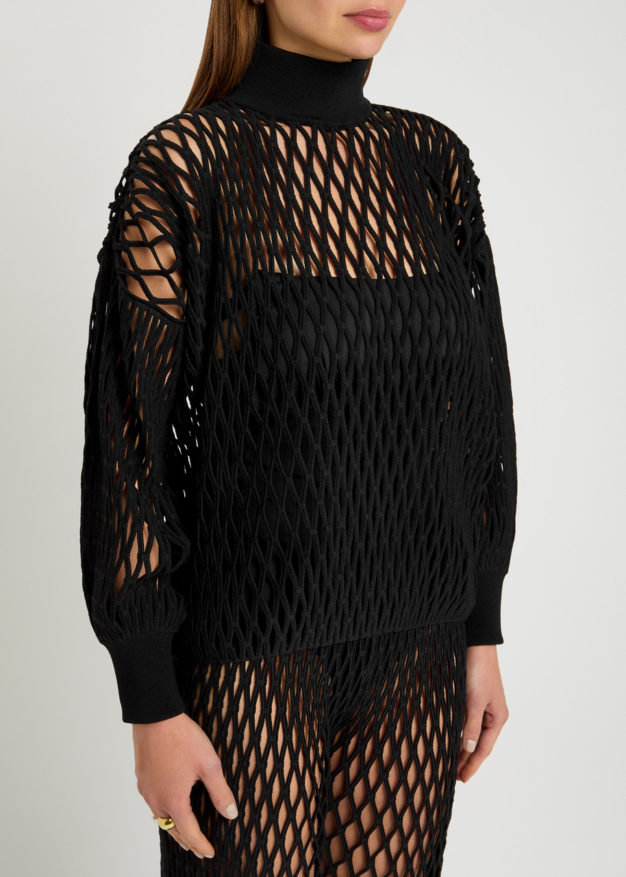 Alaïa Open-knit Stretch-jersey Jumper
