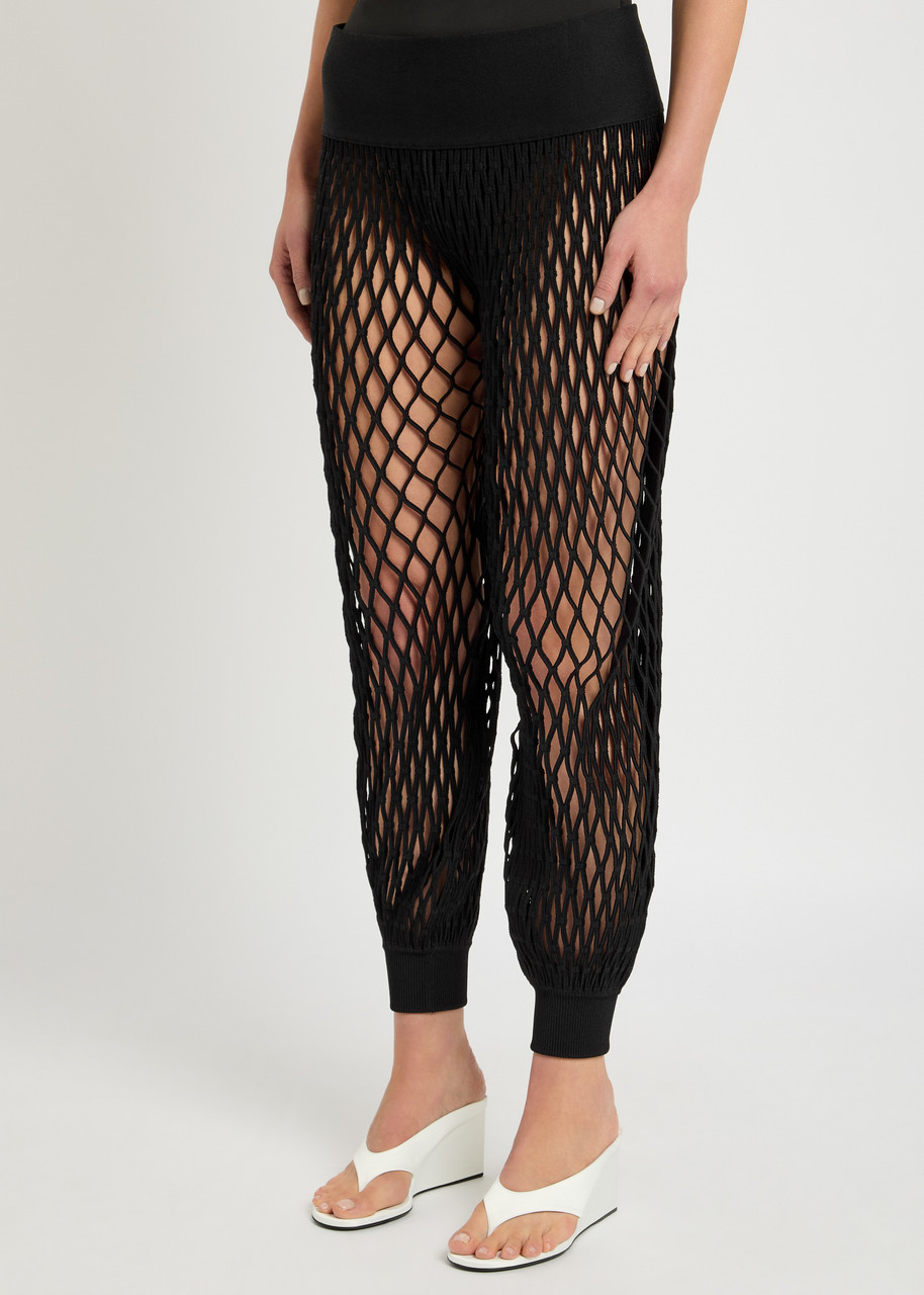 Alaïa Open-knit Stretch-jersey Trousers