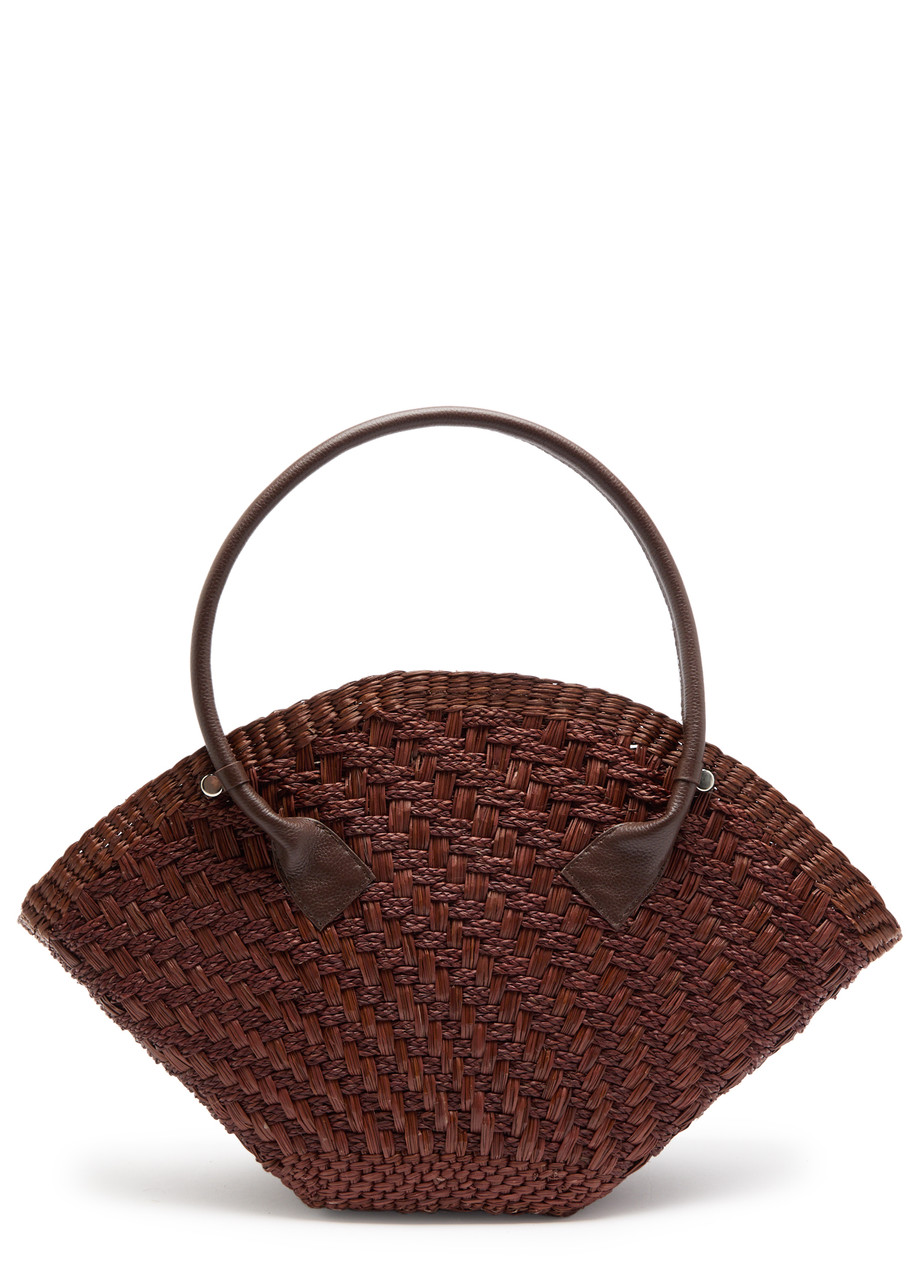 Sensi Studio Thick Weave Maxi Straw Basket Bag