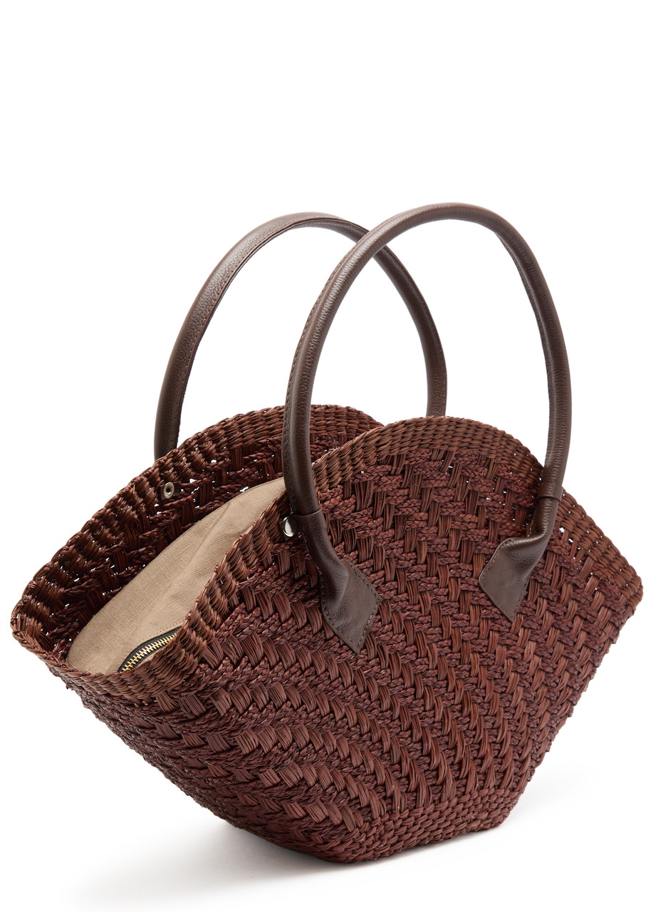 Sensi Studio Thick Weave Maxi Straw Basket Bag