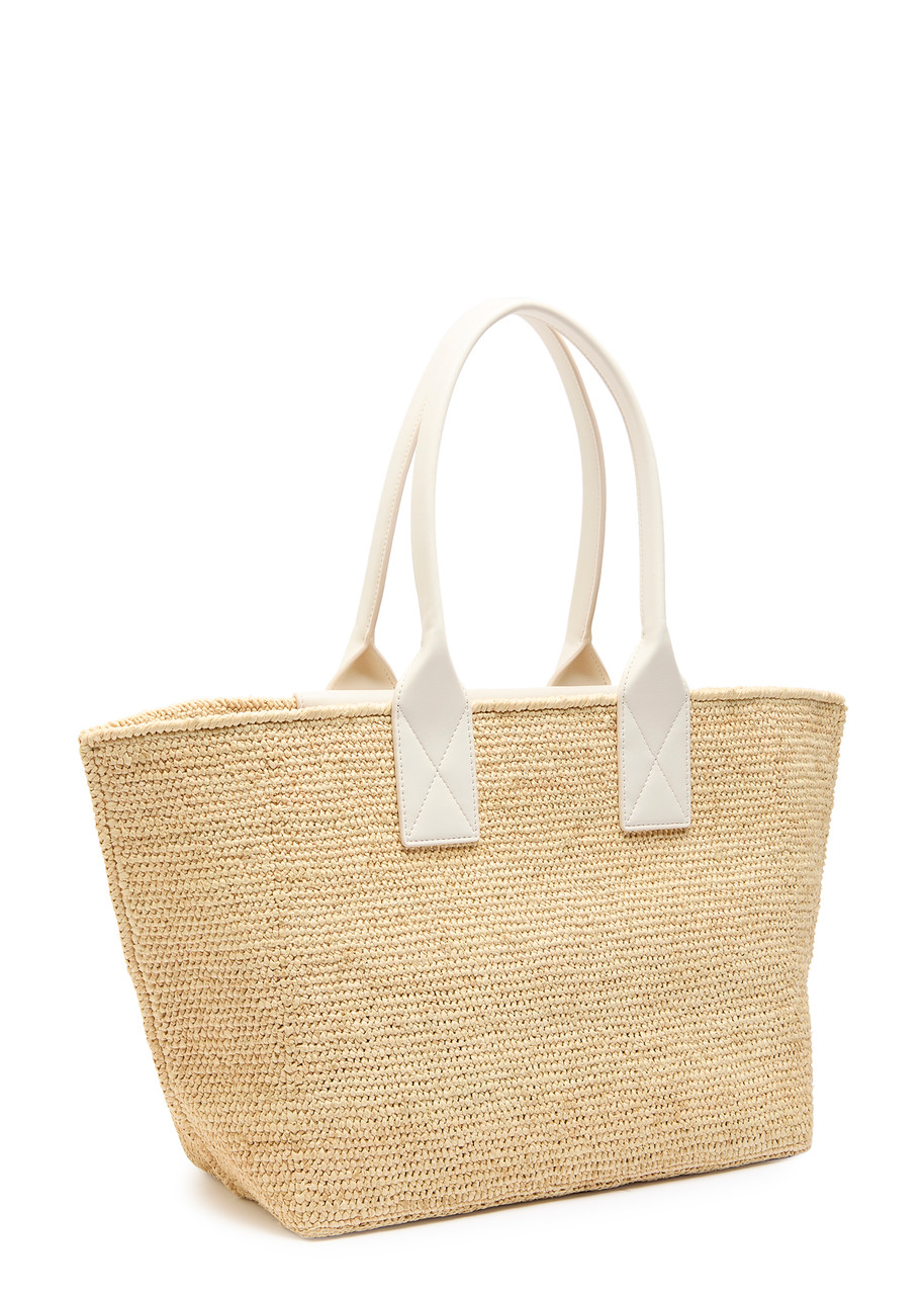 Ganni Easy Shopper Medium Raffia Tote