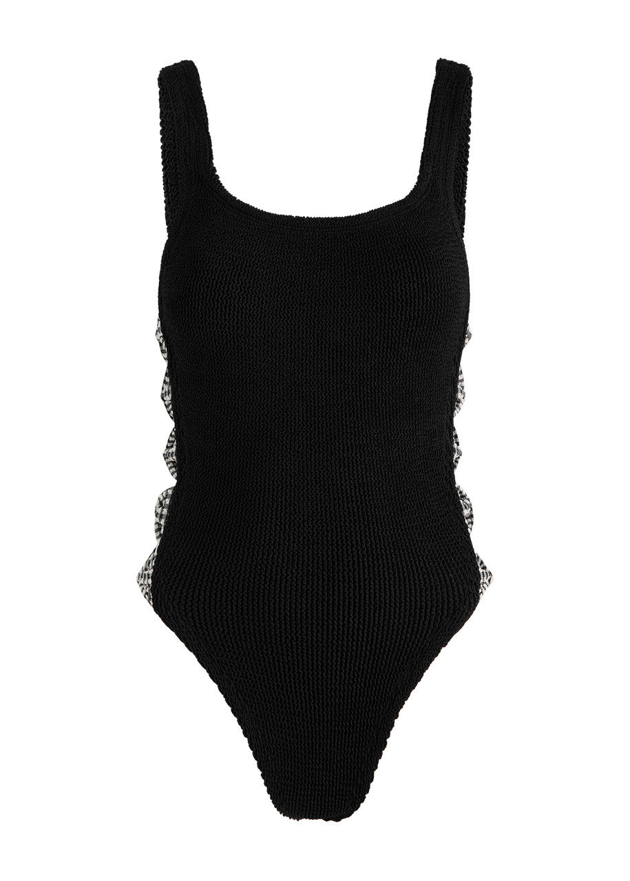 Hunza G Tiffany Bow-embellished Swimsuit - Black - One Size