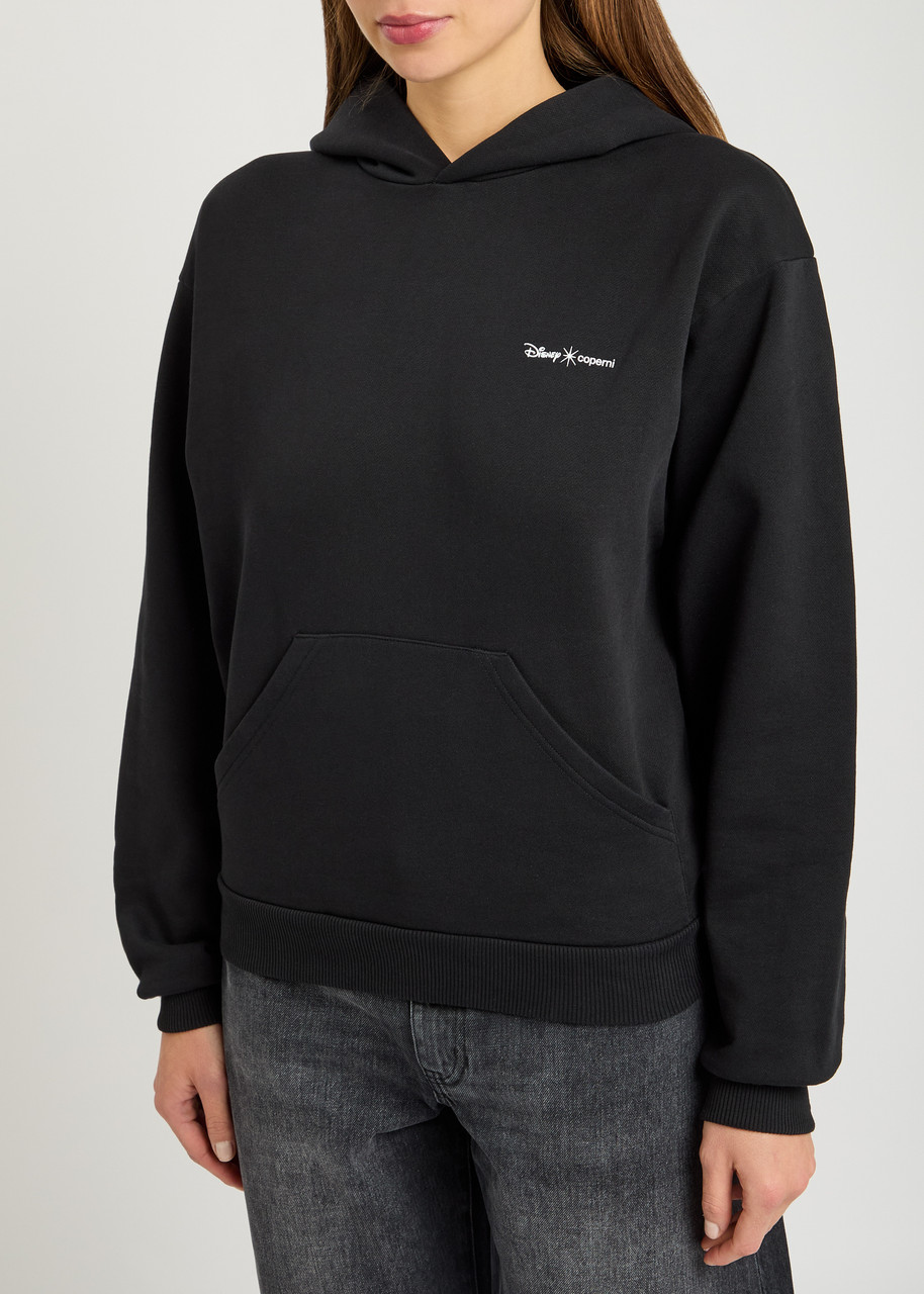 Coperni Maleficent Hooded Cotton Sweatshirt With Kangaroo Pocket