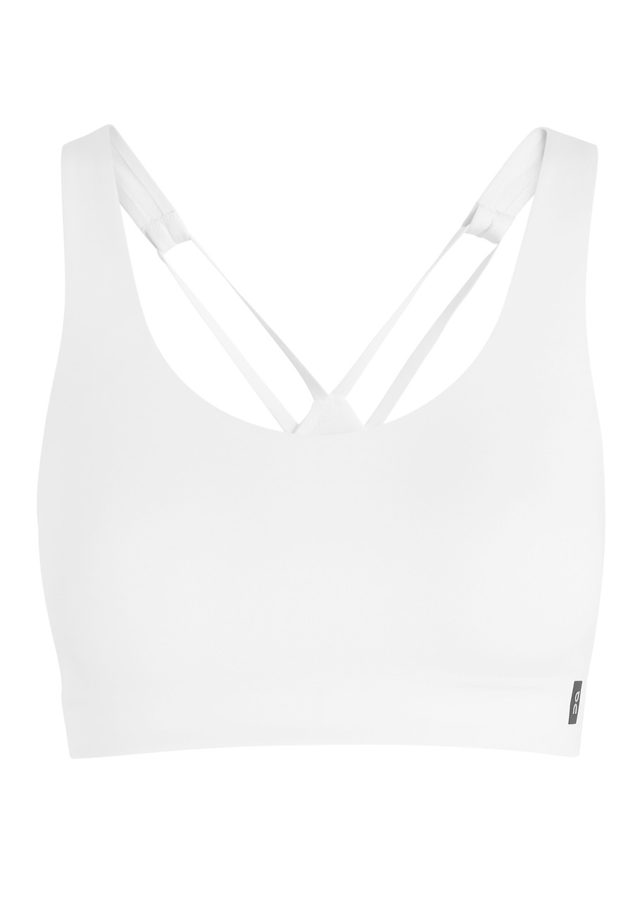 ON Train Stretch-jersey bra top - White - S (UK8-10 / S)