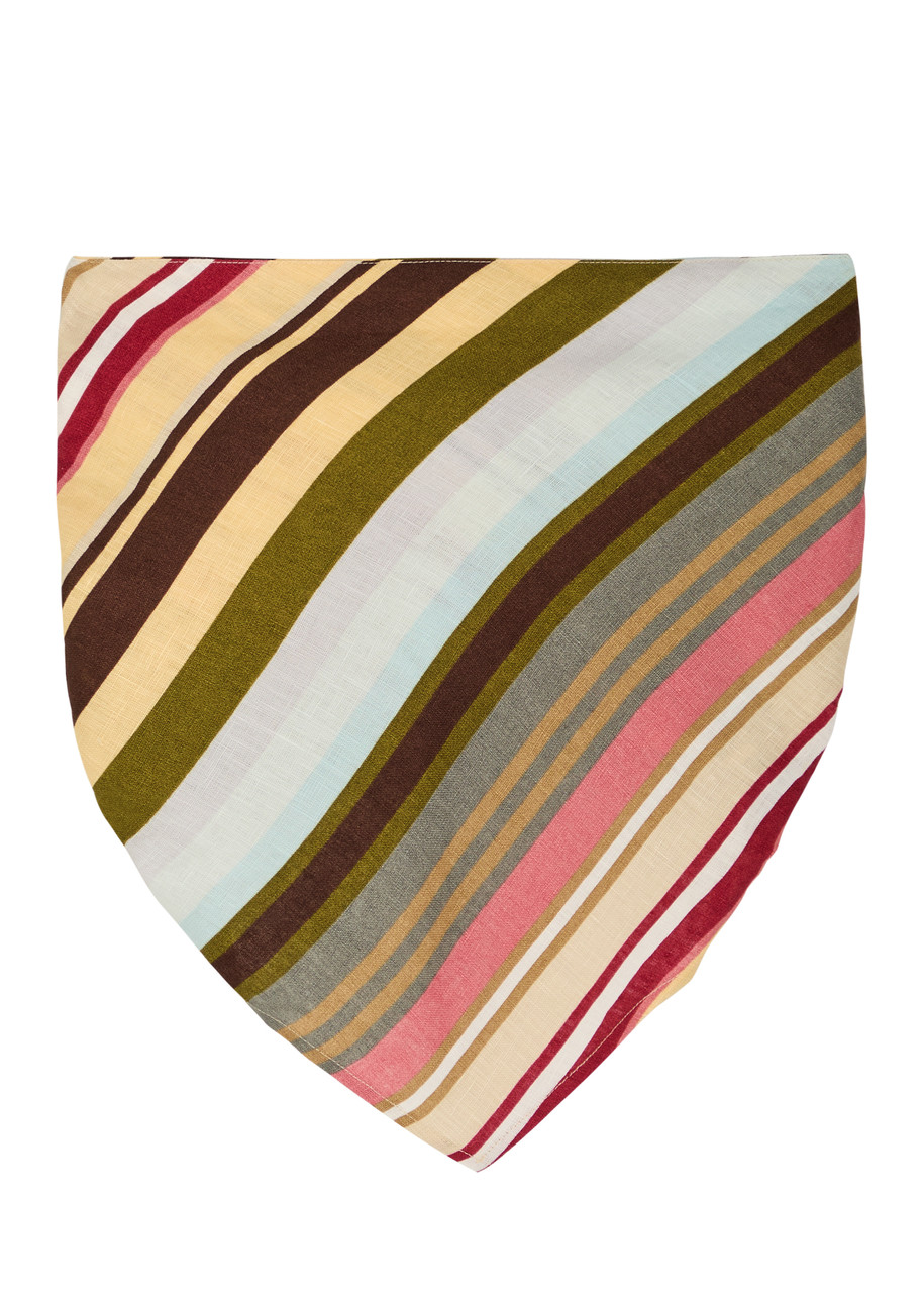 Faithfull The Brand Antibes Striped Strapless Linen Top