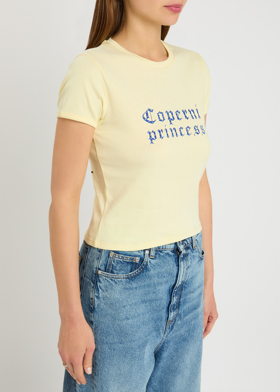 Coperni Fitted T-shirt With Playful Graphic And Round Neckline