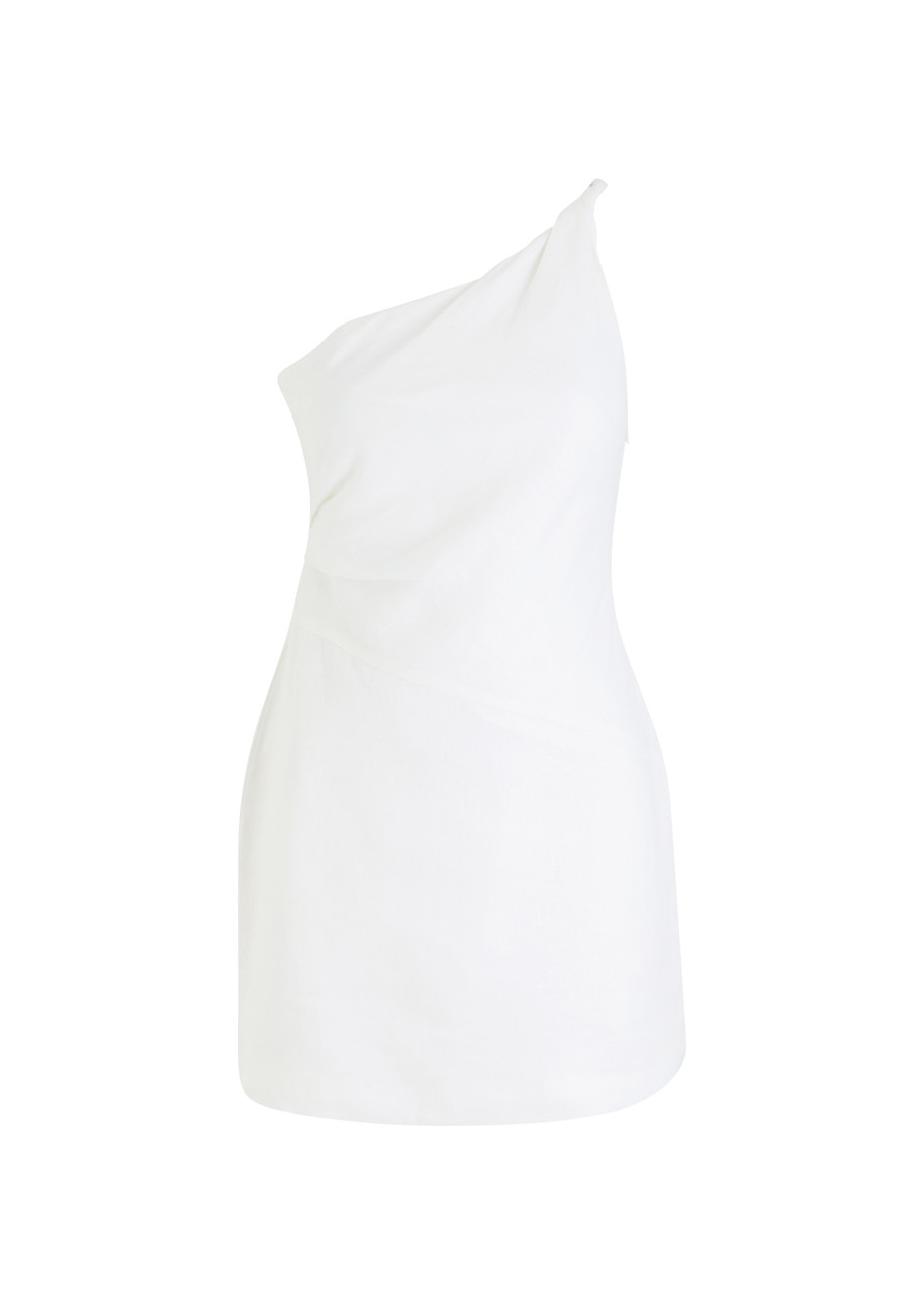 Bec & Bridge Melanie Asymmetric Linen Mini Dress