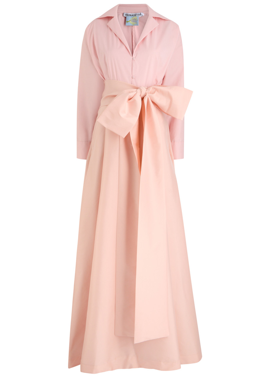 Bernadette Beatrice Cotton-blend Maxi Shirt Dress - Pink - 38 (UK10 / S)