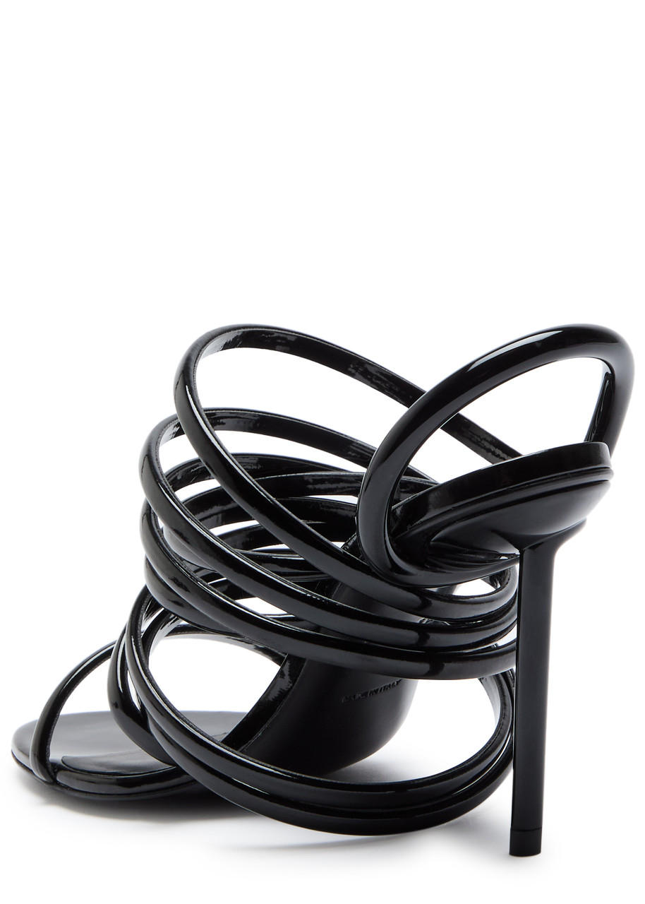 ALAÏA ALAÏA STRAPPY 90 LEATHER SANDALS