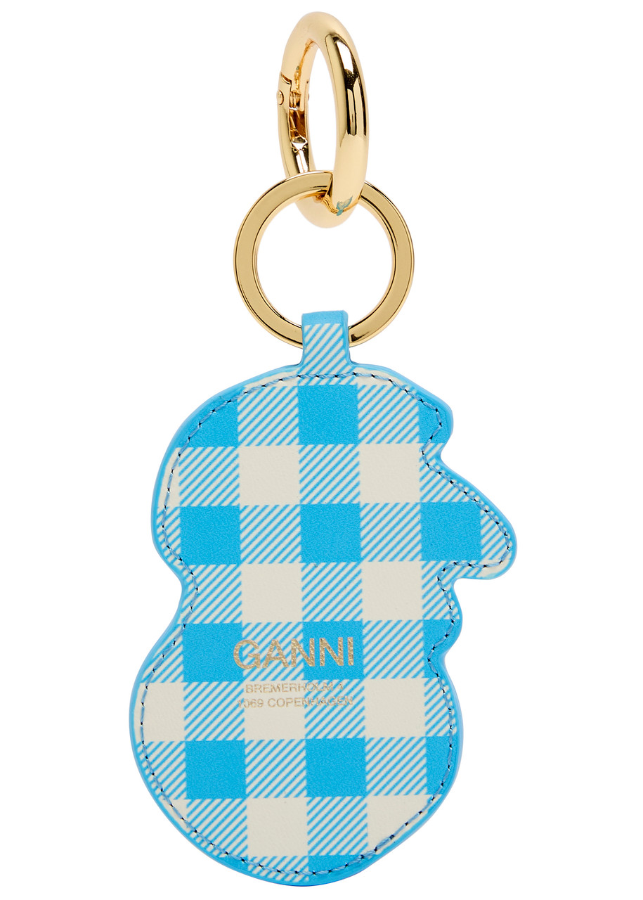Ganni Apple Leather Keyring