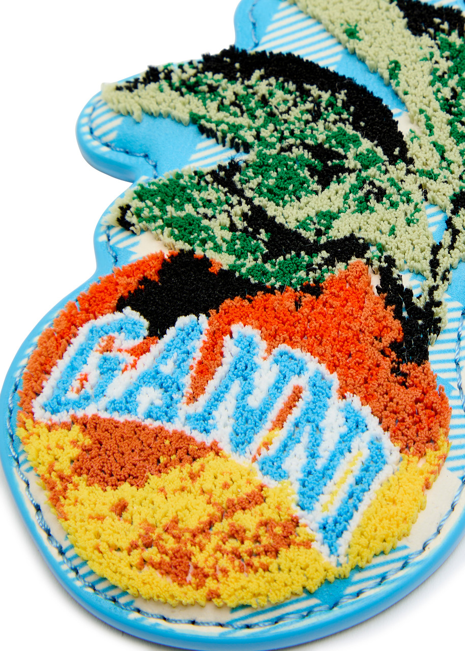  Ganni Apple Leather Keyring - Multicoloured - One Size 