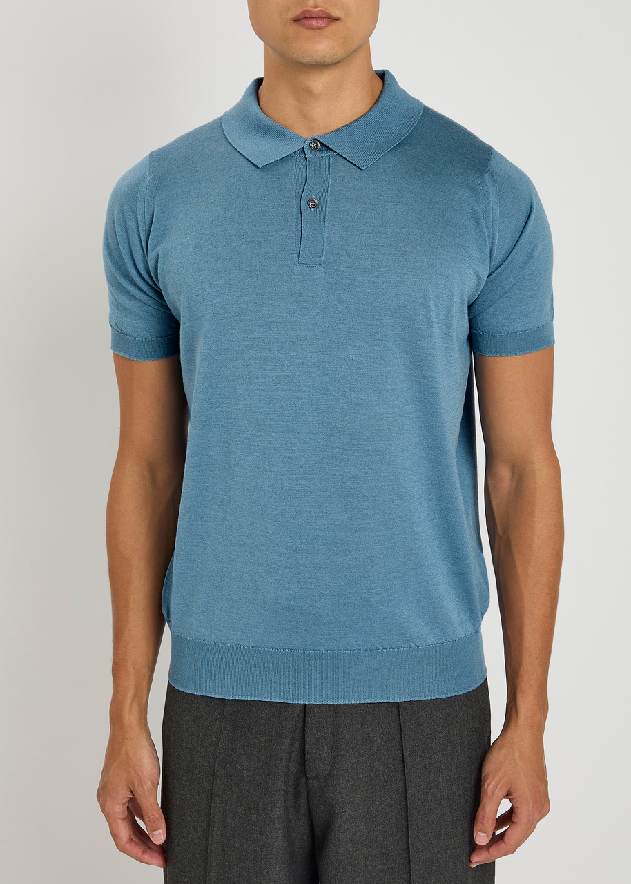 John Smedley Leyburn Wool-blend Polo Shirt