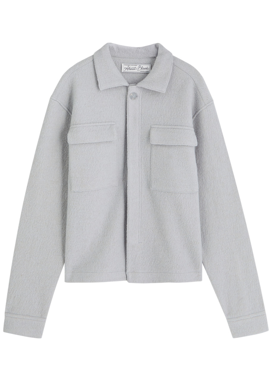 About Blank Wool Overshirt Jacket