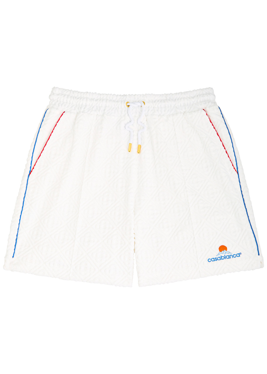 Casablanca Monogram-jacquard Towelling Cotton-blend Shorts