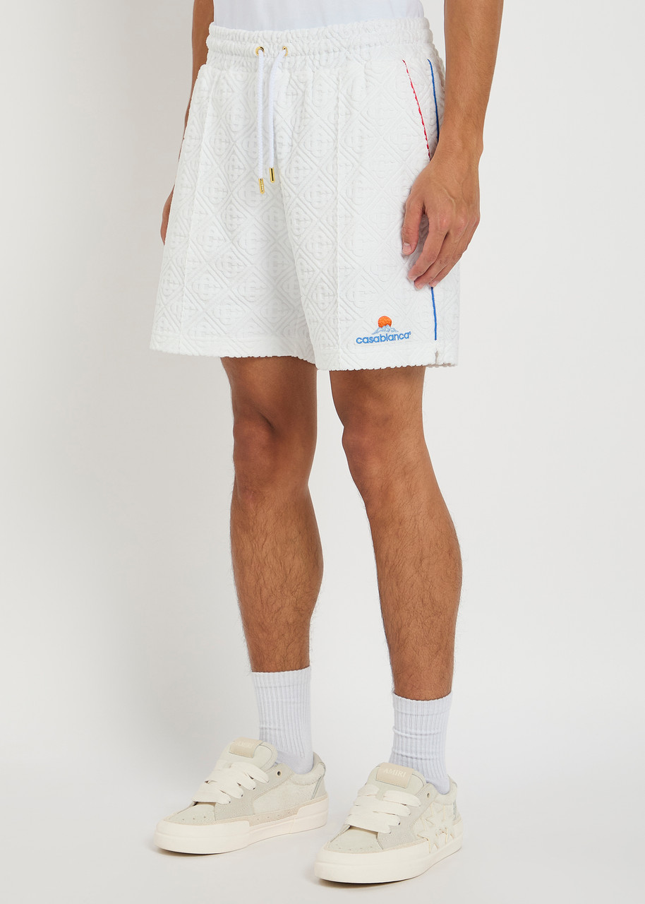 Casablanca Monogram-jacquard Towelling Cotton-blend Shorts