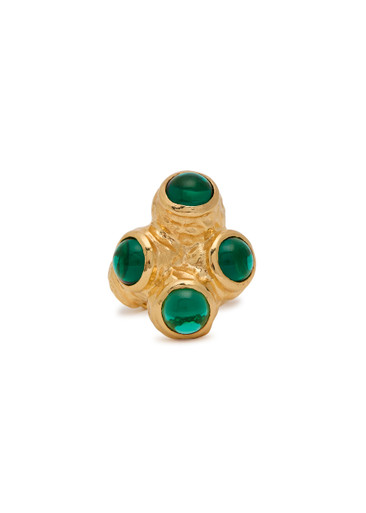 JOANNA LAURA CONSTANTINE: Statement 18kt gold-plated ring