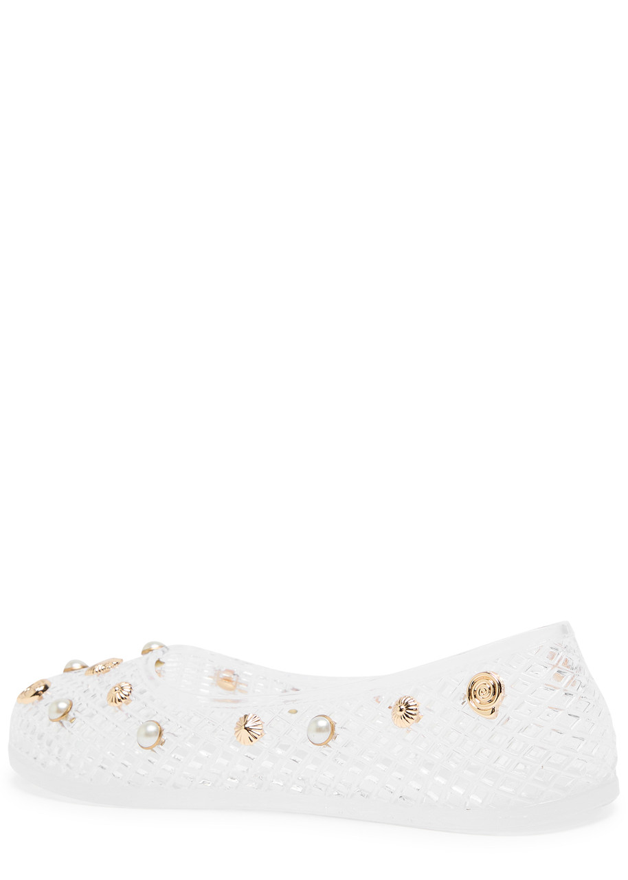 Ancient Greek Sandals Iro Embellished Rubber Ballet Flats