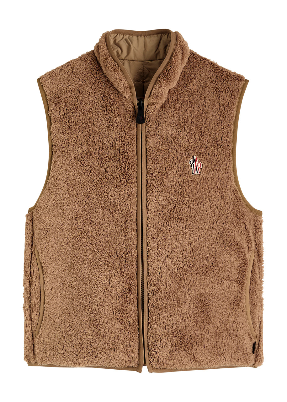 Moncler Reversible Shell And Shearling Gilet