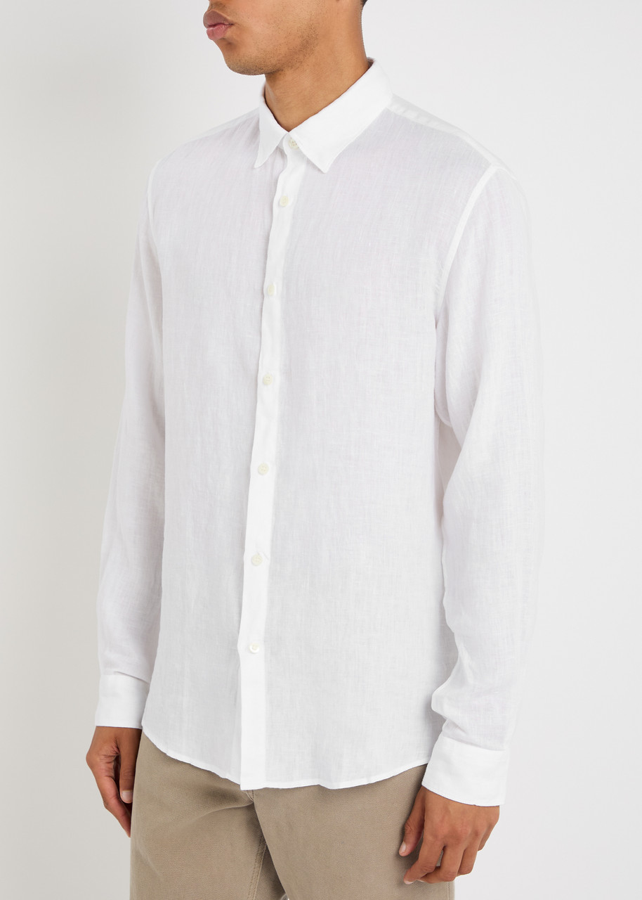  Sunspel Linen Shirt - White - M 