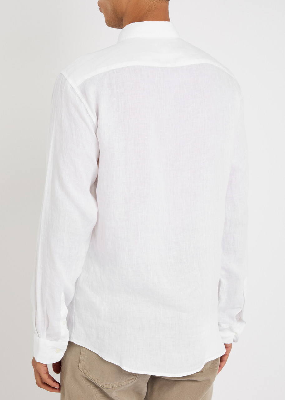  Sunspel Linen Shirt - White - M 