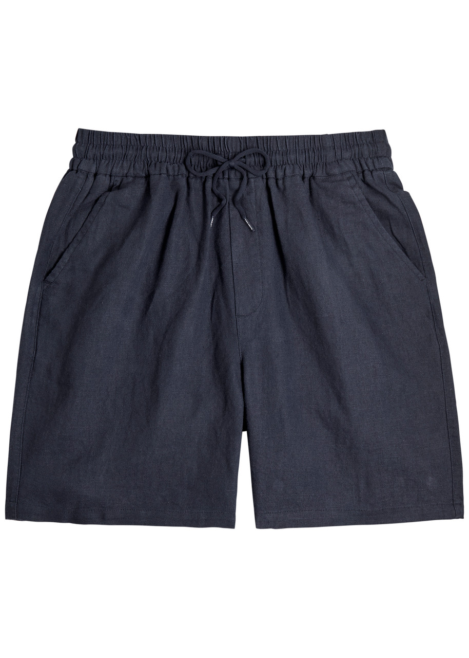 Les Deux Otto Linen-blend Shorts