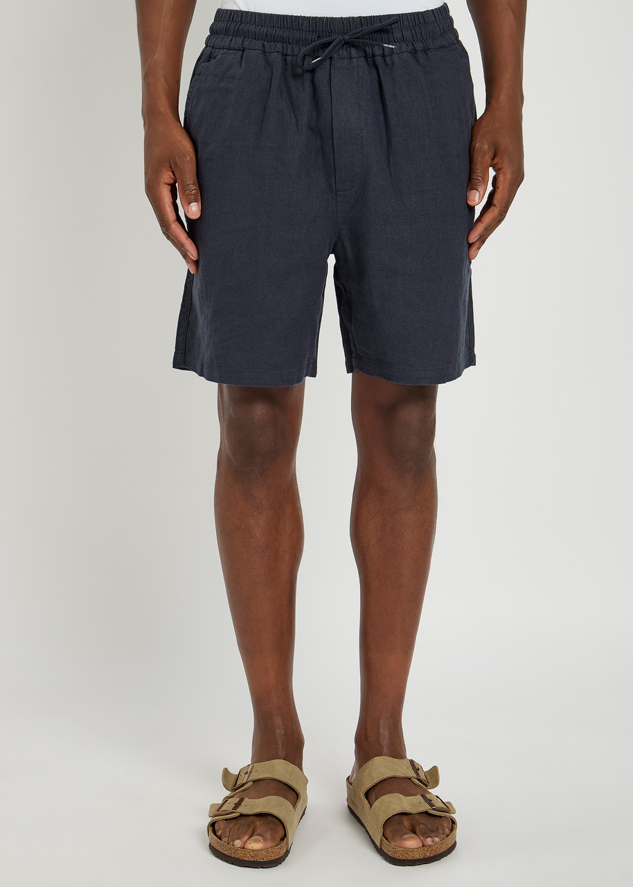 Les Deux Otto Linen-blend Shorts