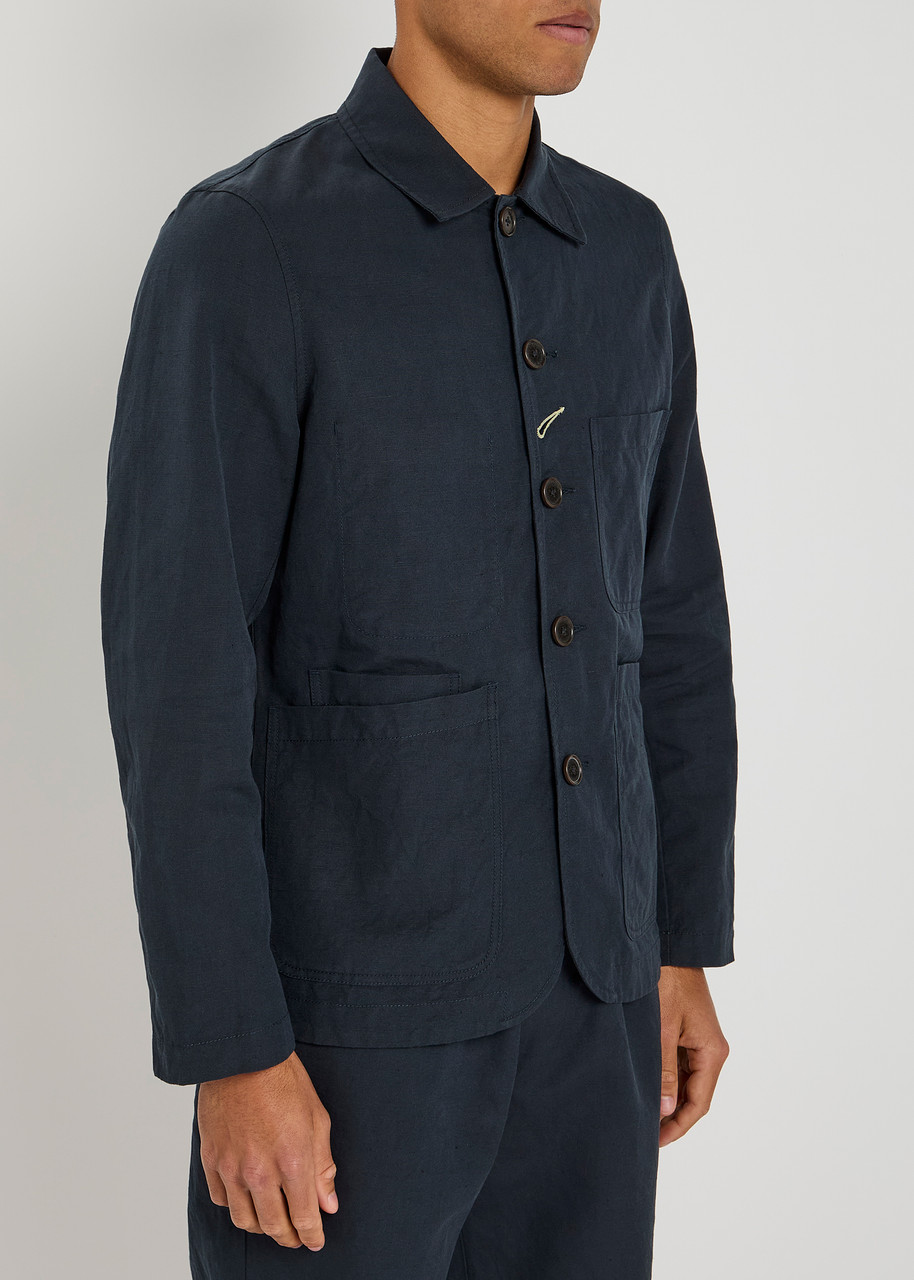 Universal Works Bakers Linen-blend Overshirt Jacket