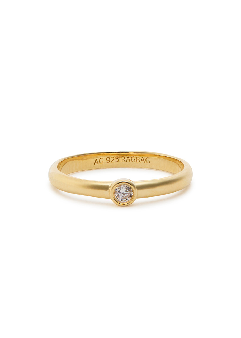Ragbag Odile Mini 18kt Gold-plated Ring - 44 (UK F)