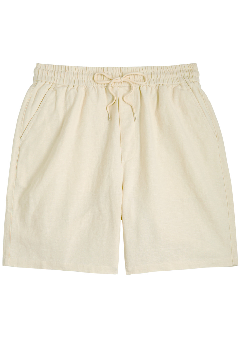 Les Deux Otto Linen-blend Shorts