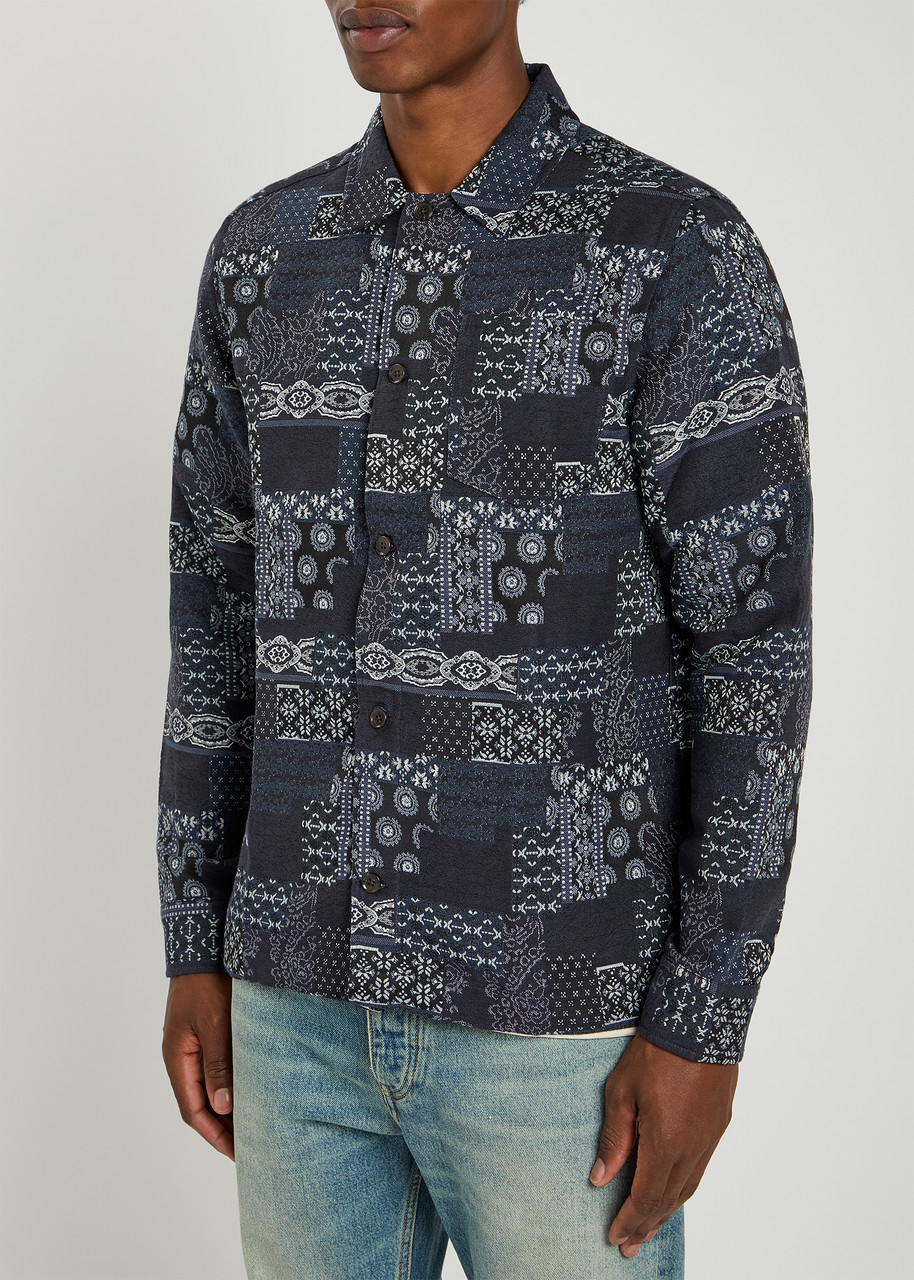 Les Deux Layton Jacquard Woven Overshirt