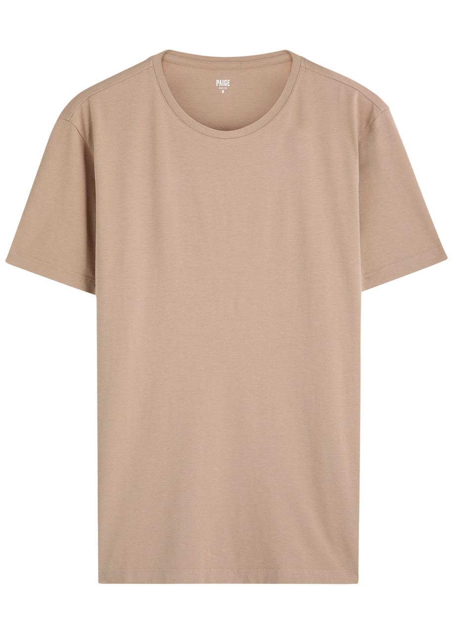 Paige Mens Smoked Oak Sorden Short-sleeves Cotton-jersey T-shirt