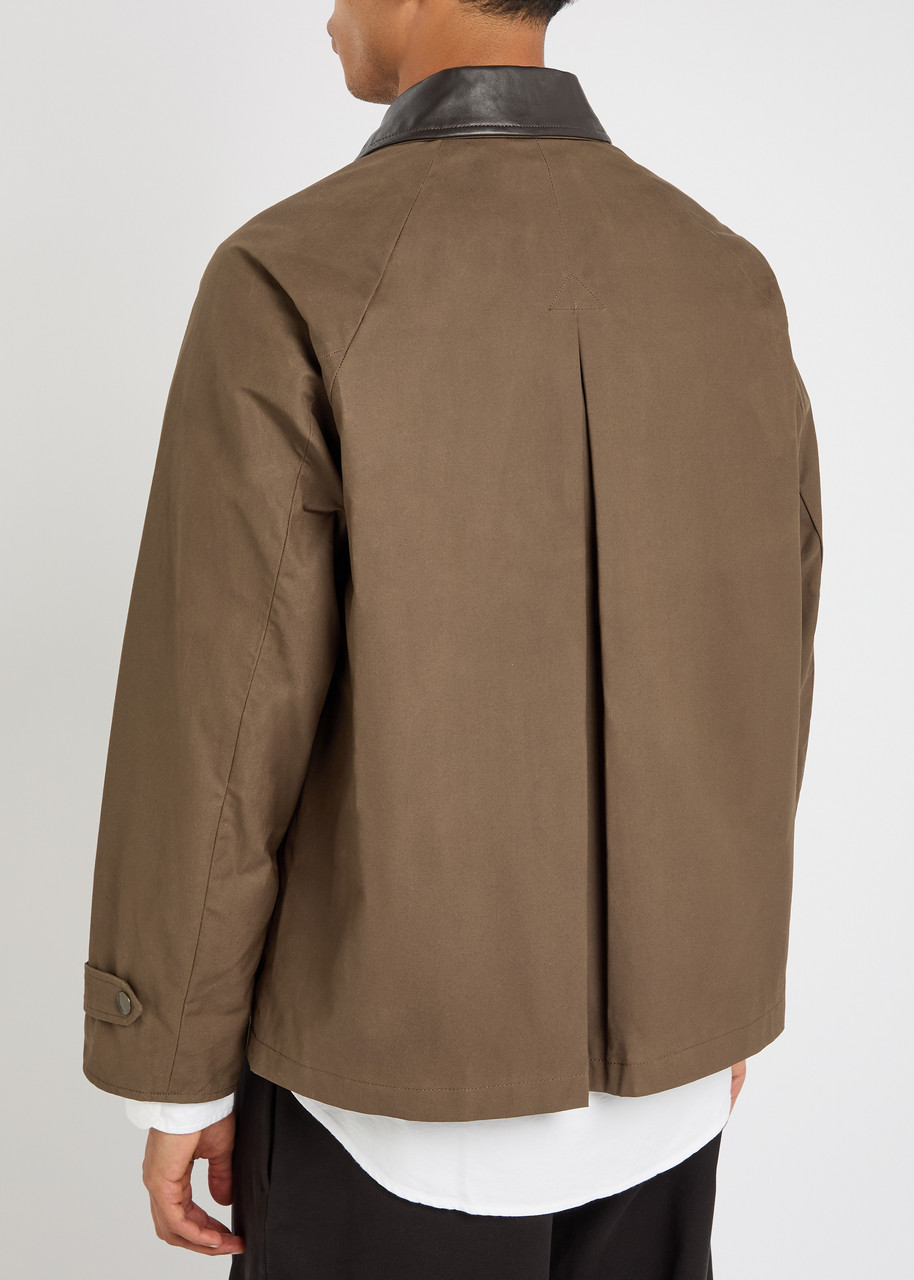 Ss Daley Theodore Waxed Cotton Jacket - Brown - Xl 