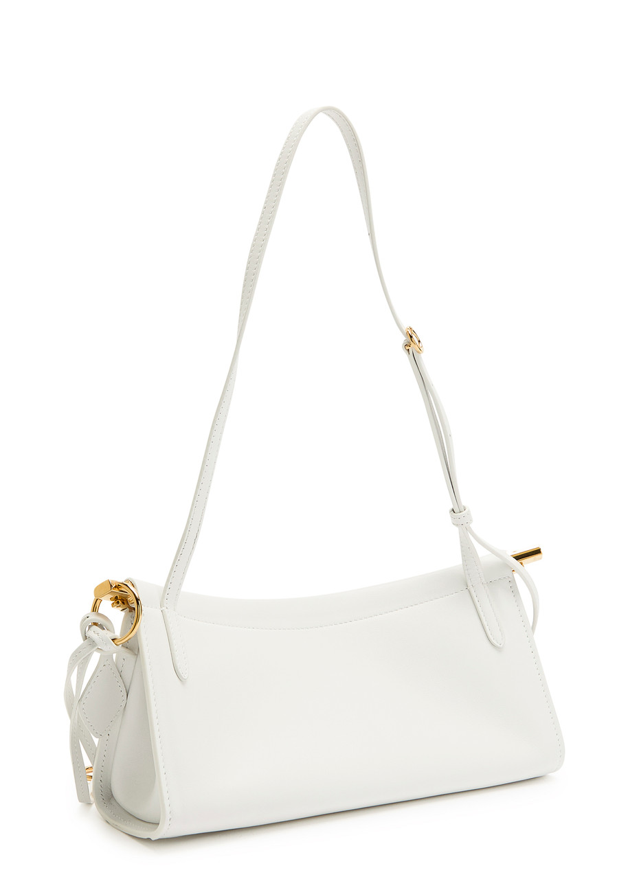 Alaïa East West S White Calf Leather Bag